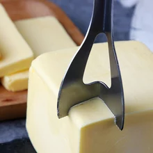 BAYCHEER нож для сыра, нож для масла, угловой резак из нержавеющей стали, слайсер для сыра с силиконовой ручкой, инструменты для выпечки, кухонные аксессуары