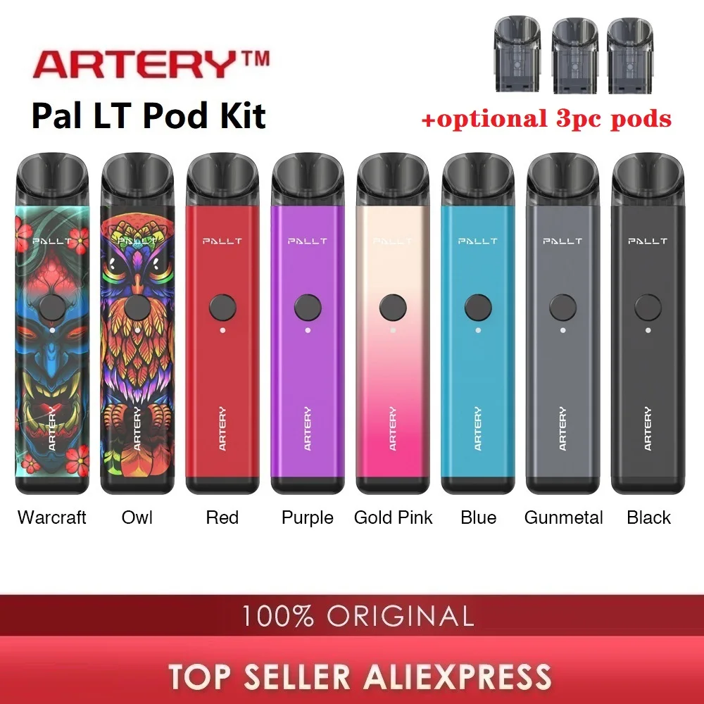 Горячая Распродажа оригинальный комплект Artery Pal LT Pod аккумулятор 700 мА · ч и 2 мл PAL