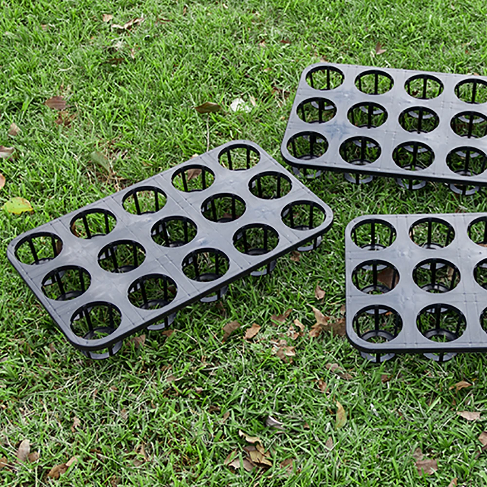 4 PCS Plate Nursery Pots 12/15 Holes Plastic Greenhouse Cell Seed Starter Tray For Planting Seedlings Propagation Germination