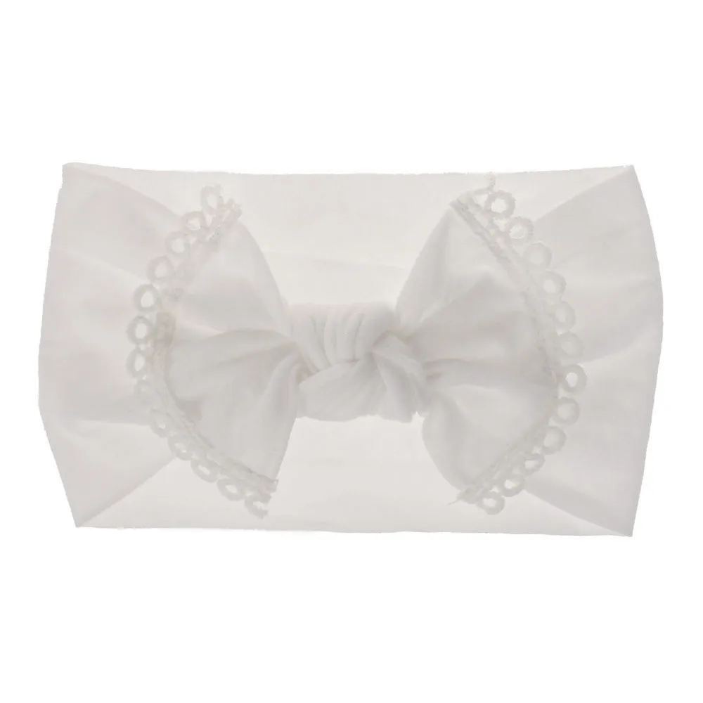 2020 Brand New Newborn Toddler Baby Girls Baby Bow Lace Elastic Hair Headband Hair Accessories Baby Gifts