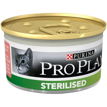 

Pro Plan Purina Pro Plan cat sterilised for adult neutered cats and deals pie with salmon and tuna 85G