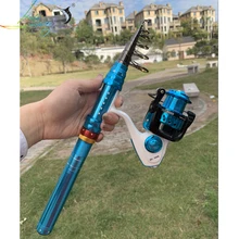 1,8 м 2,1 М 2,4 М 2,7 М 3,0 м телескопическая удочка из углеродного волокна портативная спиннинговая удочка и спиннинговые Катушки многофункциональный набор