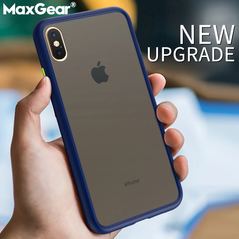 

Luxury Frosted Case For iPhone XS MAX XR X 10 Cases Ultra Thin PC Slim Transparent Back Cover For iPhone 8 7 6 6S Plus Phone