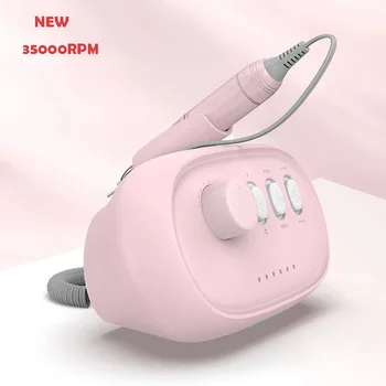

2020 New Fashion Manicure Machine Colorful 35000RPM Professional Electric Manicure Set manicure pen nail drill Nail File Bit
