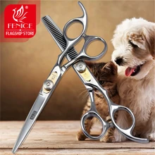 Fenice 6 Polegada cão grooming tesoura conjunto jogo tesoura de corte de cabelo animal e desbaste tesouras definir taxa de desbaste 25%-30%