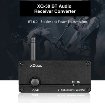 

XDUOO XQ-50 Buletooth o Receiver Converter Buletooth 5.0 QCC3008 ES9018K2M DAC PC USB DAC Support AptX/SBC/AAC