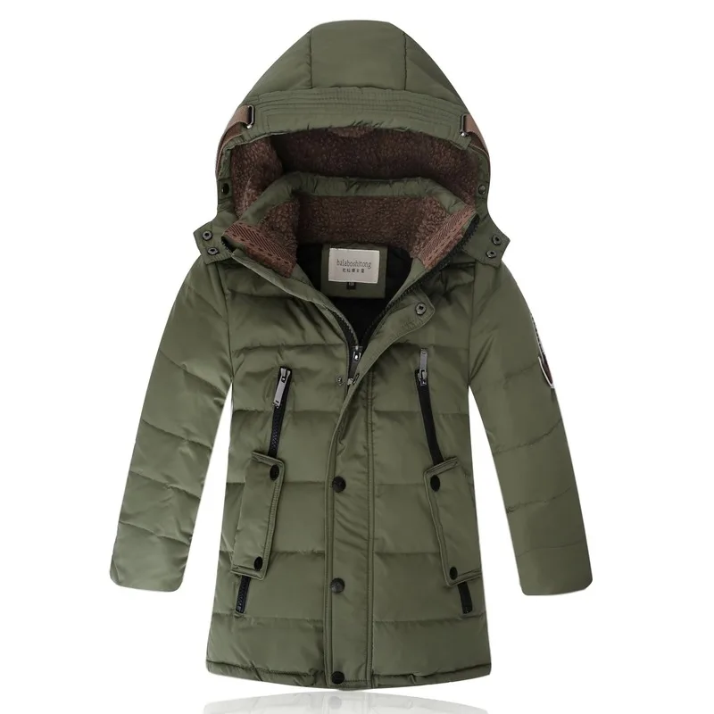 8~18Year Autumn Winter Baby Boys Jacket Jacket for Boys Children Kids Hooded Warm Outerwear Coat for Boy Clothes