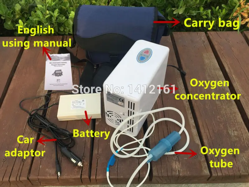 mini portable oxygen concentrator generator matched with battery carry bag used for ages, pregnant women05_