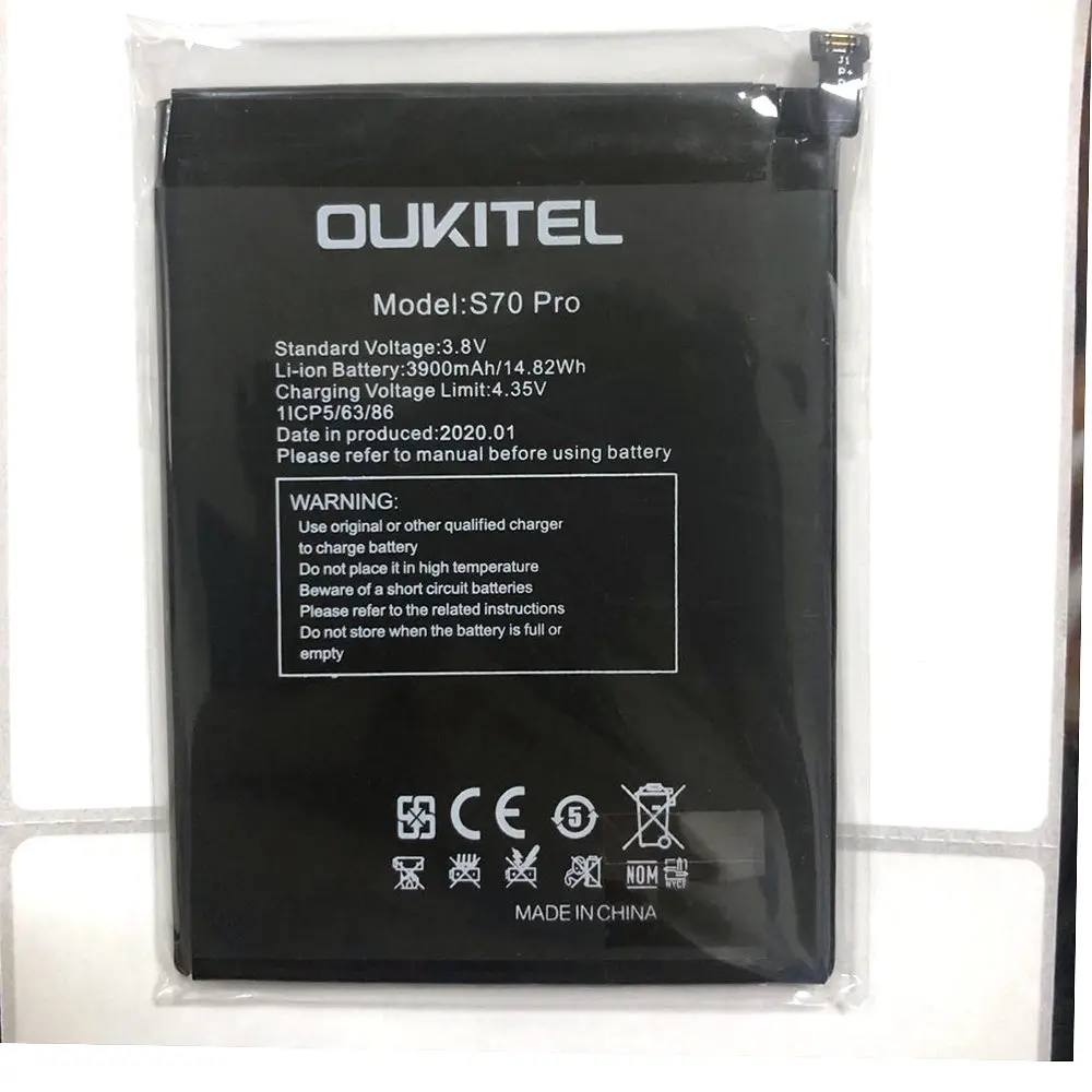 Высококачественный аккумулятор 3900 мАч oukitel S70 pro для C17 мобильный телефон |