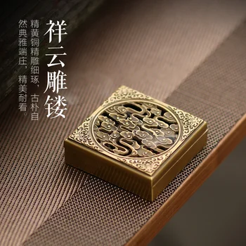 

copper trumpet archaize do old hand warmer household indoor incense coil ta Chinese zen aroma of furnace accessories