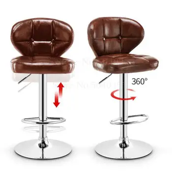 

Bar stool European bar chair lift high Dining chair modern minimalist bar backrest stool