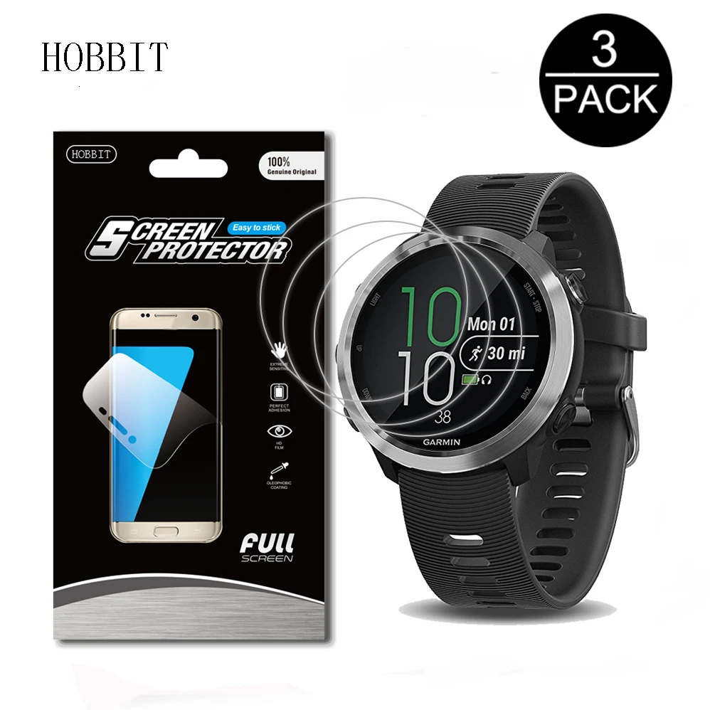 3 упаковки для Garmin Forerunner 645/645 музыка полное покрытие 5H анти-шок Взрывозащищенный высокий ясный протектор экрана Смарт-часы, пленка