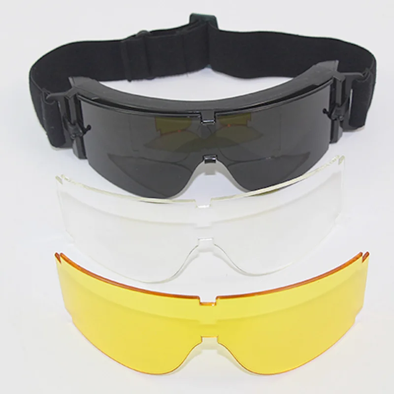 Тактические Защитные очки военные очки армейские солнечные очки с 3 линзами очки для съемки Gafas для катания на лыжах и дайвинга