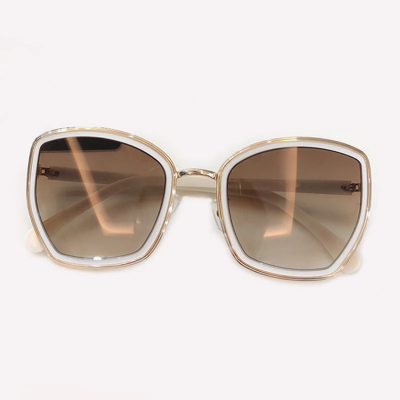 No7 Sunglasses Модные солнцезащитные очки с квадратной оправой, большие размеры, женские солнцезащитные очки высокого качества, женские очки черного цвета с защитой от уф400 лучей - Цвет линз: No7 Sunglasses