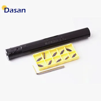 

10Pcs Internal grooving tool MGIVR2016 from MGIVR2520-3 Of drilling Turning Tool Set Carbide insert CNC Lathe Bar