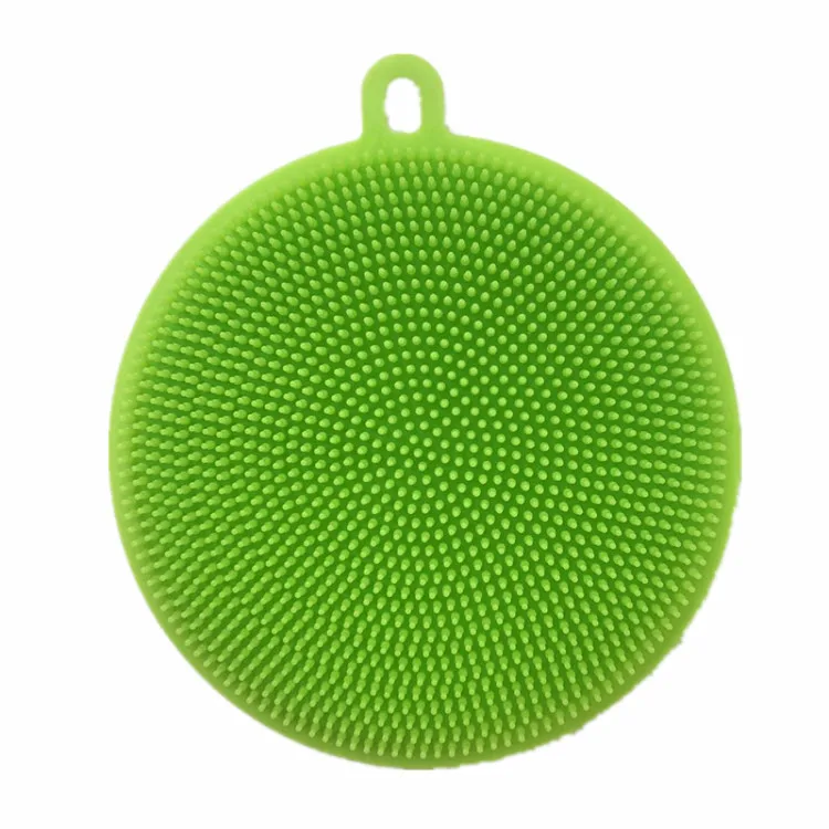 

New Style Hot Sales xi wan shua Soft Not Shed Does Not Damage Hand Scouring Pad Food Grade Silicone Cleaning Brush