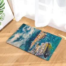 CAMMITEVER, картина маслом, морская сцена, коврик для двери, прикроватная напольная, нескользящая, водопоглощающая, коврики для ванной комнаты, прямые фабричные поставки