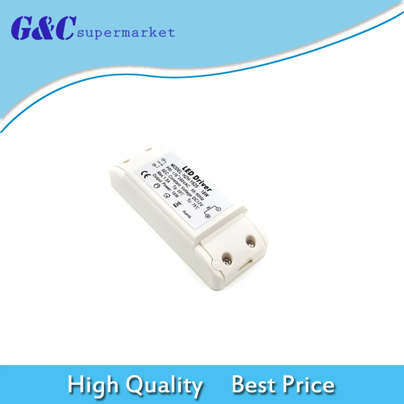 

18W DC 12V 1.5A 170-260V LED Driver Transformer For MR16/MR11 LED Lighting diy electronics