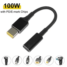

100W PD Laptop Charging Cable Adapter Female Usb Type C to Notebook Charger Converter Cord Plug Jack Connector