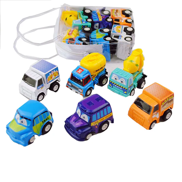 6 шт. детские мини платья Игрушечные машинки детская инерционная вытяните назад