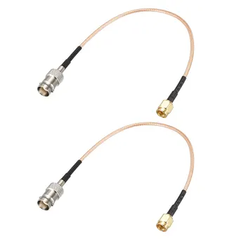 

uxcell 2 pcs BNC Bulkhead Female to RP-SMA Male RG316 RF Coaxial Cable 0.66-feet Long Nickel Plated Connector Body