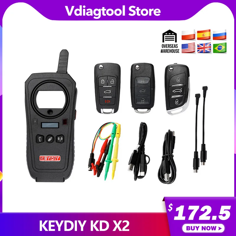 Vdiagtool KEYDIY KD X2 Автомобильный ключ для гаражной двери дистанционный kd x2