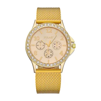 

2020 Rushed Sale Hot Style Reticulocyte Steel Belt With Brick Watches Three Eye Alloy Leisure Fashion Simple Ms Quartz Watch