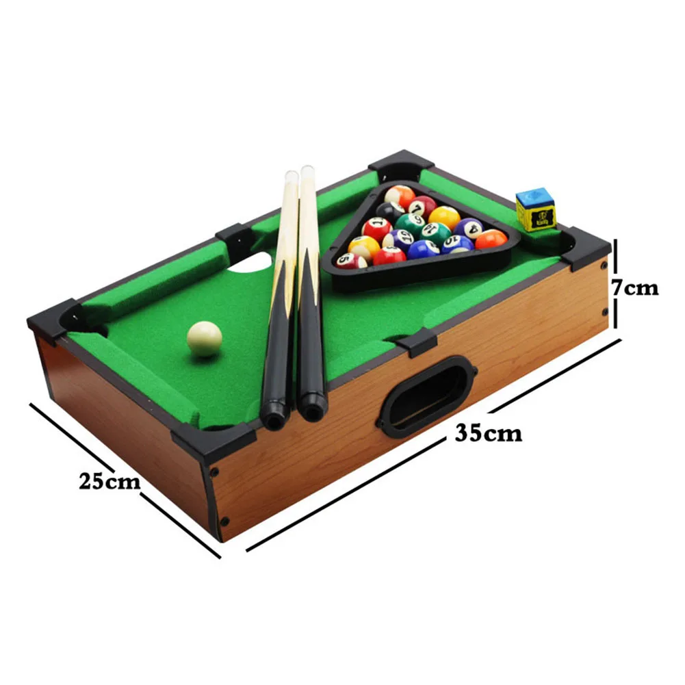 Home Entertainment Billiards Set Children Toy Fun Cue Table Family Simulation Intelligent Development Mini Game Interactive