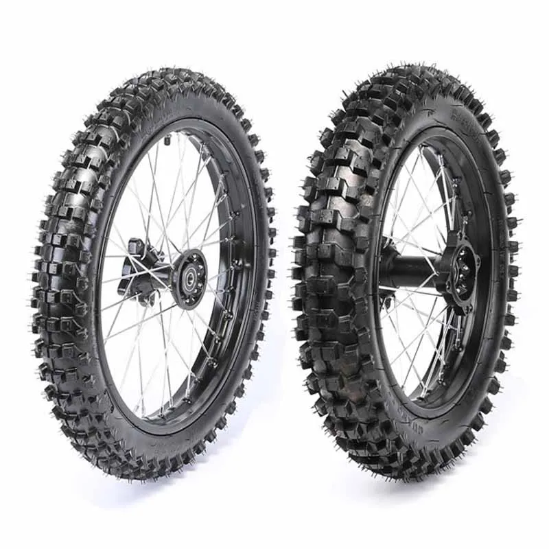 TDPRO Rear 90//100-14 Wheel Tire /& Rim Inner Tube With 15mm Bearing /& Brake Disc Rotor /& 428 41T Sprocket /& Hydraulic Disc Brake Caliper Master Cylinder /& Rim Axle Set for Dirt Pit Bike