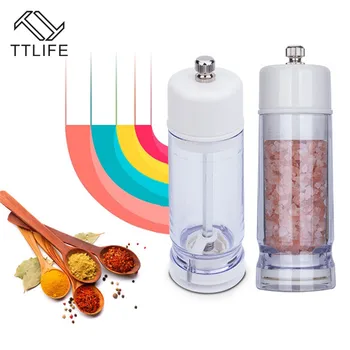 

TTLIFE Kitchen Gadgets Salt and Pepper Grinder Classic Pepper Salt Grinding Machine Spice GrinderTool Manual Moving Pepper Mill