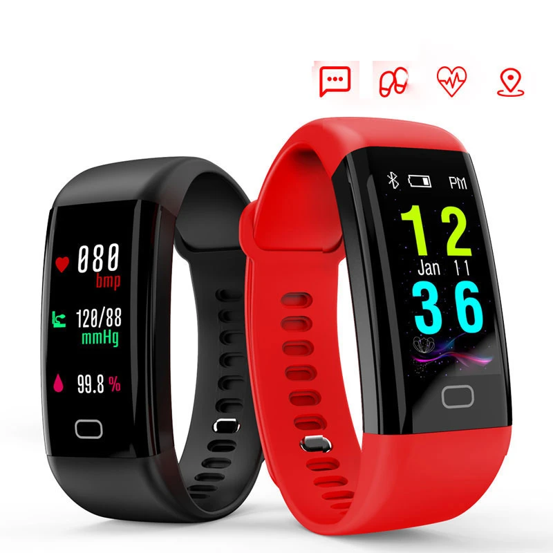 Smart Bracelet Heart Rate Blood Pressure Sleep Monitoring IP68 Waterproof Fitness Pedometer Bluetooth-compatible Smart band