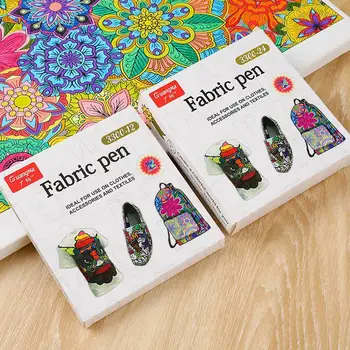 

Color Cloth Paint Pen Colors Fabric Marker Pens Art Pen Cloth Paint Supplies Painting Tip Pigment Markers Graffiti Fabric D L5A2