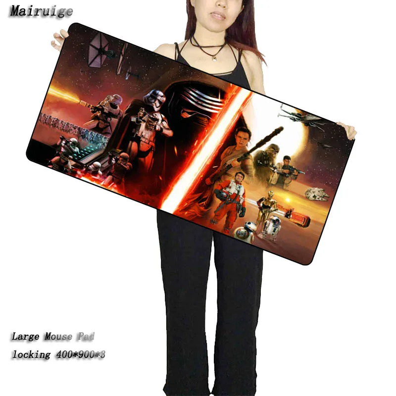  Star War Large Mouse Pad Gamer Locking Edge Keyboard Mouse Mat Gaming Speed Table Mousepad for CS G