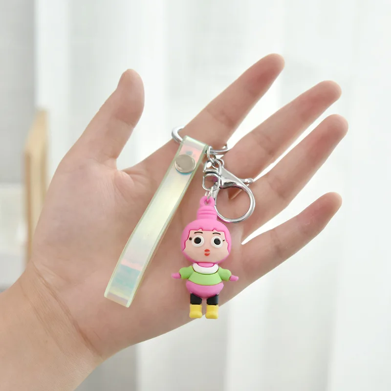 Мягкий пластиковый креативный брелок для девушек Милая мультяшная кукла-сюрприз брелок цепочка Кулон маленький подарок на день рождения K2320