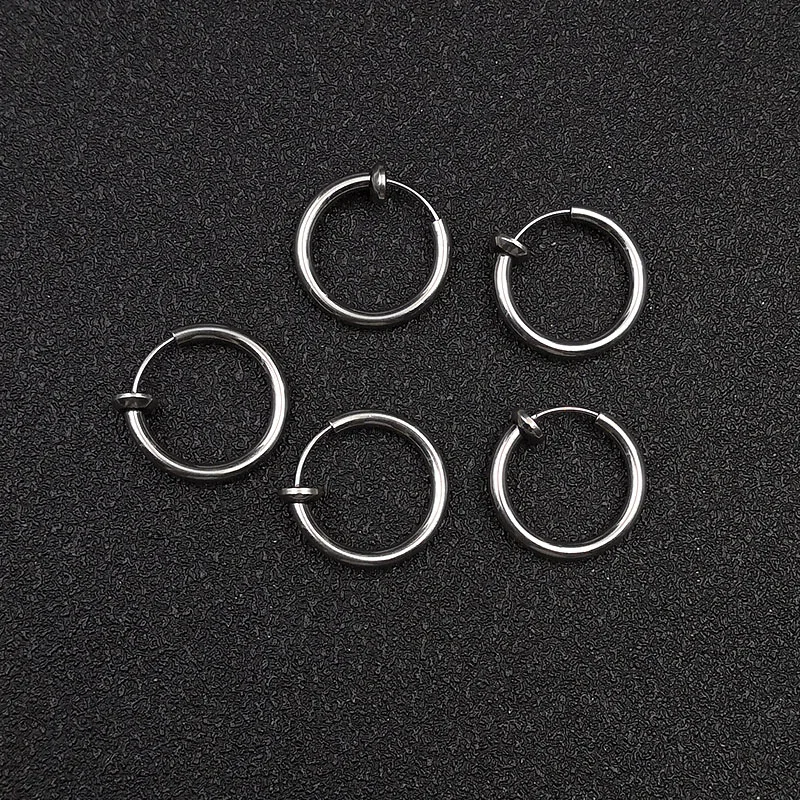 10pcs Stainless Steel Stealth Clip Earrings Hook without Piercing For Women Men
