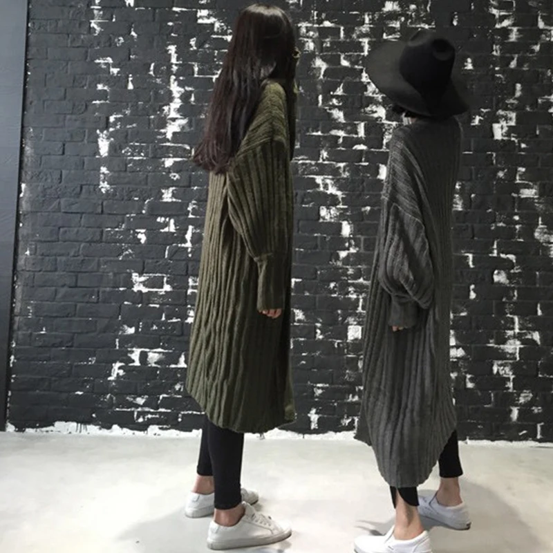 Осенний кардиган длинная одежда вязаный свитер женские свитеры Manteau Femme Hiver Sueter Mujer свитера Harajuku YL260