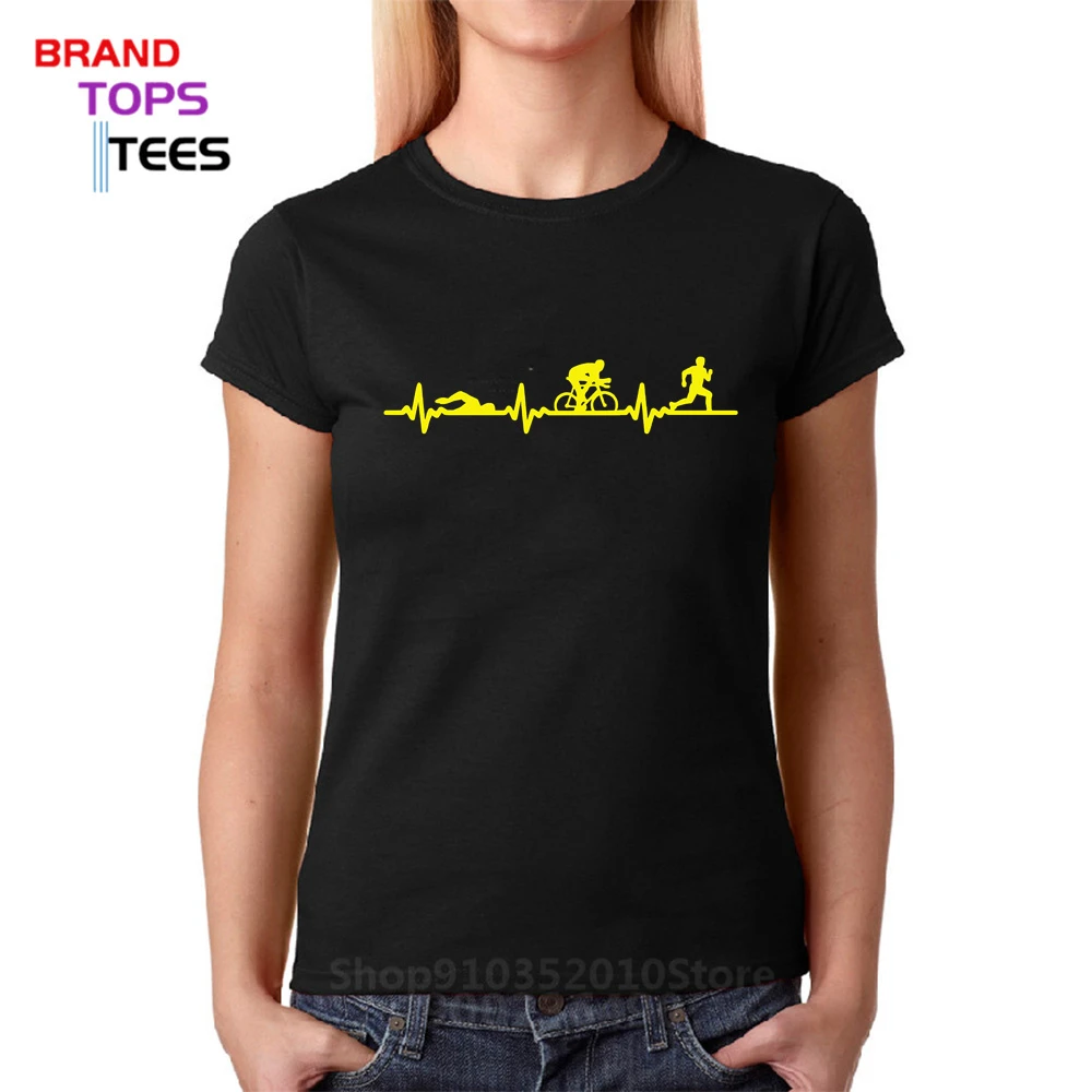 Camiseta divertida de marca para deportiva para ciclismo de montaña, triatlón, ECG, latido del corazón, Verano|Camisetas| - AliExpress