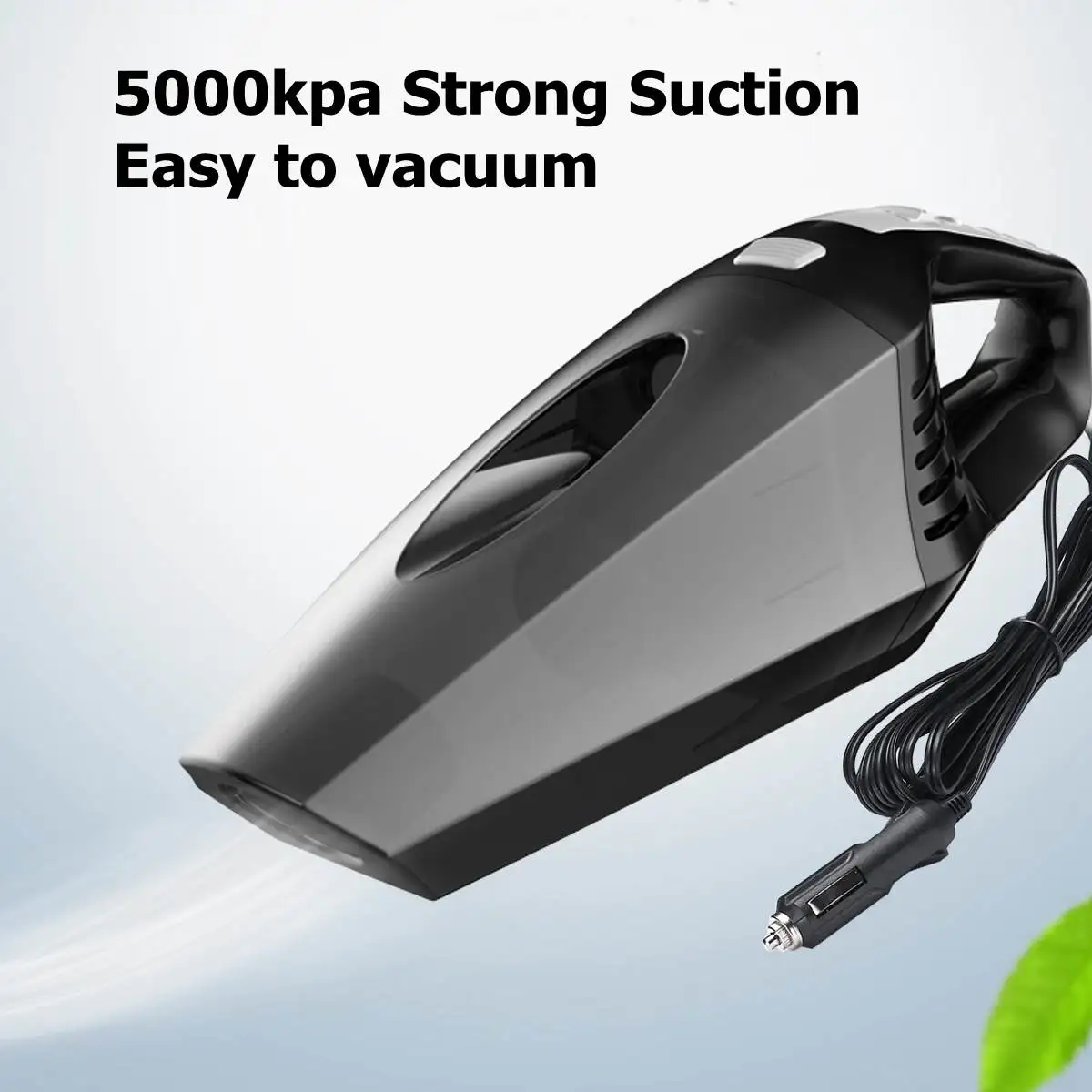 120W 5000kpa Led Portable Wet and Dry Handheld Duster Wired Car/Home Dual-Use Vacuum Cleaner 12V Handheld Rechargeable