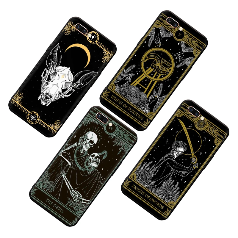 Силиконовый чехол для телефона EWAU Death Tarot OPPO A1K A5 A9 Reno Z 2 10X Realme 3 5 Pro Q X