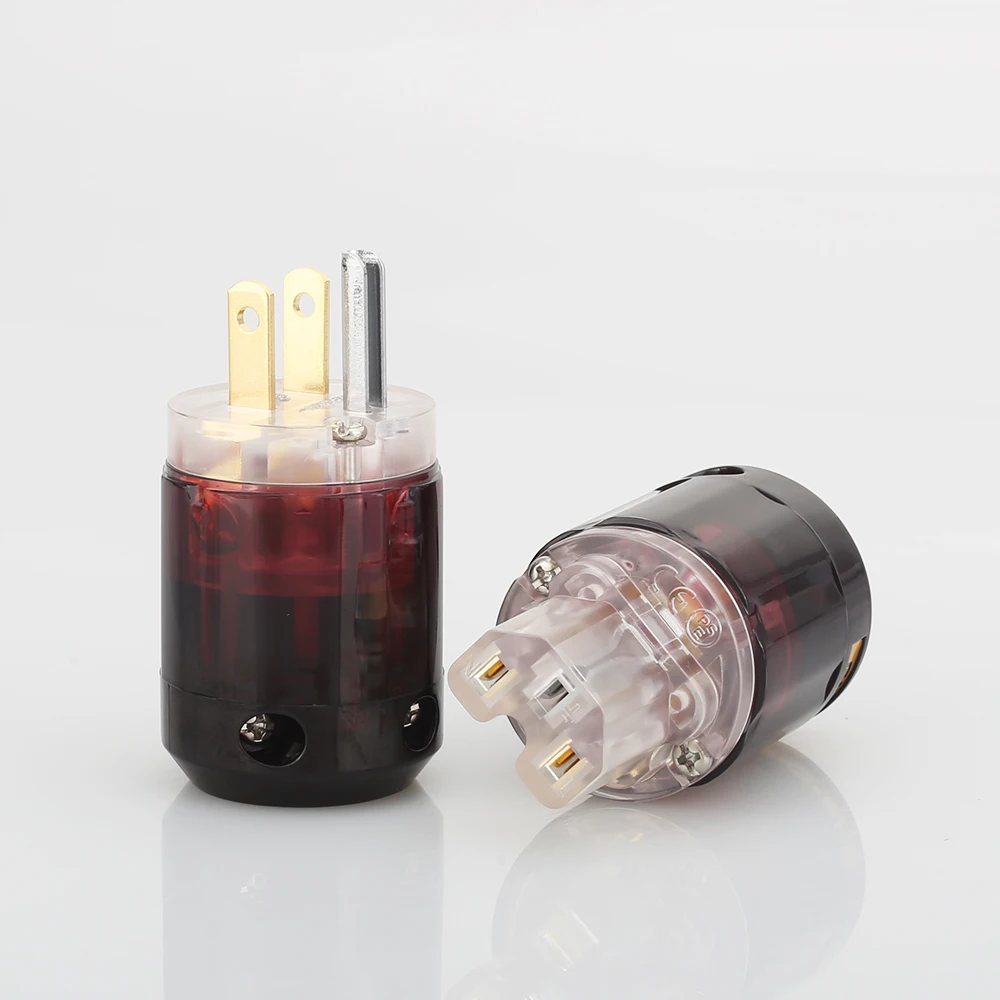 Hifi 1 пара США позолоченные C-079 IEC + P-079 штекеры гнездовой разъем | Электроника