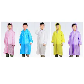 

1PCS Student Disposable Portable Waterproof Drawstring Hooded Button Raincoat Poncho Dust Proof Overalls Protective clothes 2020