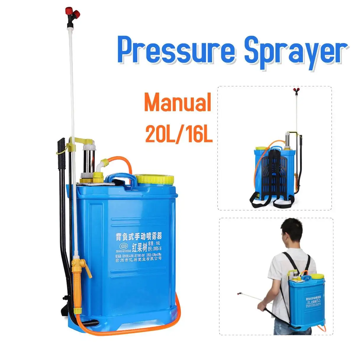 

Portable Pressure Sprayer Knapsack 20L/16L Manual Sprayer Garden Yard W.eed Agriculture Tools