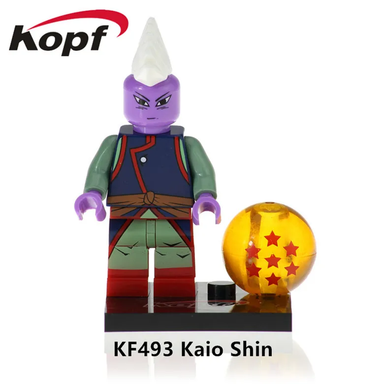 20 шт. Dragon Ball Z Goku Ssj Xeno Android 16 Majin Boo Black Goku Rose фигурки строительные блоки Подарочные игрушки для детей KF495 - Цвет: KF493 20Pcs No Box