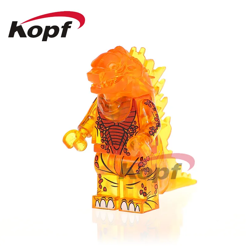 

Super Heroes Lava American Science Fiction Monster Movie Predator Building Blocks Action Figures Toys For Children PG1165