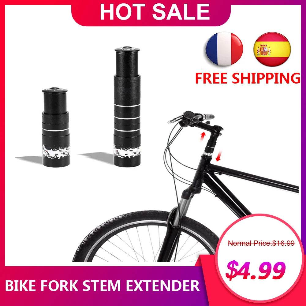 MTB Bike Handlebar Riser Rise Up Adapter Mountain Bicycle Fork Stem Extender Kit