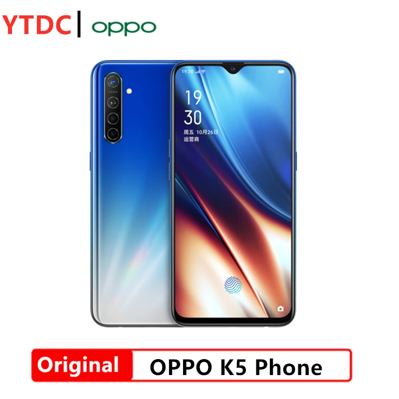 Оригинальный смартфон OPPO K5 4G 6 4 дюйма Android 9 0 Восьмиядерный процессор Snapdragon 730 8 ГБ