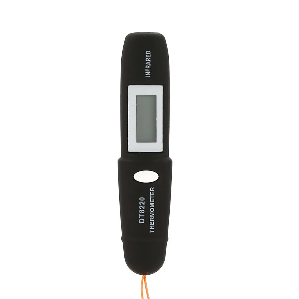Цифровой ЖК-Мини Инфракрасный термометр измеритель температуры тестер Красный Лазерный Карманный Бесконтактный пирометр ручка бытовая Горячая DT8220