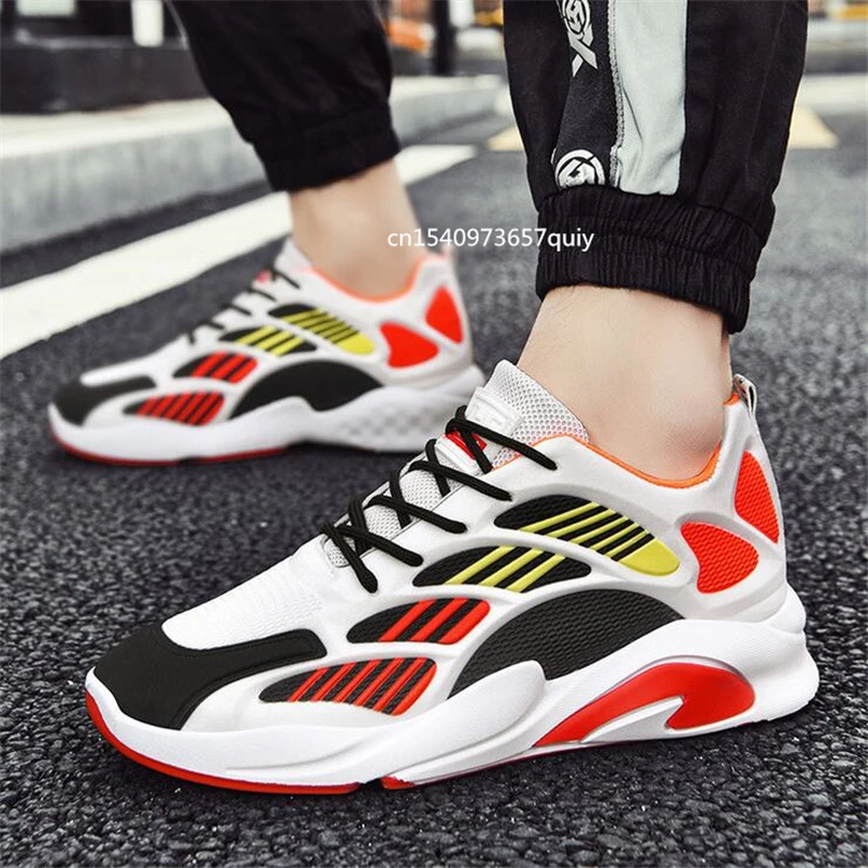 Men Breathable Running Sneakers Outdoor Shoes Walking Casual Sock Shoes Fashion