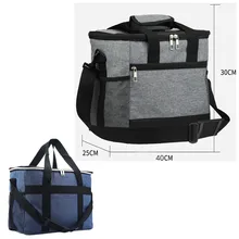 Ткань Оксфорд изоляционный мешок льда открытый мешок пикника Студенческая коробка для завтрака мешок