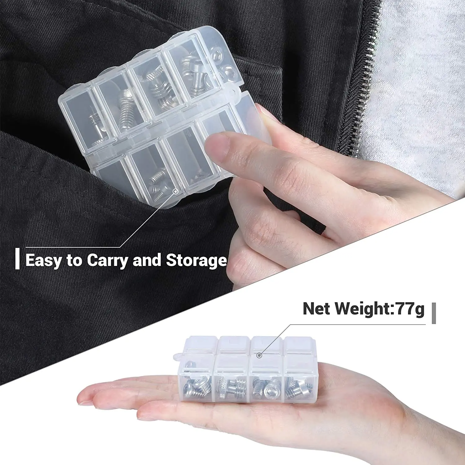 Description Picture 6 of itemSmallRig Full Kit of 26 Screw Set Mounting Screws for Camera Cages, Handles, Plates Includes 1/4”, 3/8”, M2, M2.5, M3/M4 AAK2326